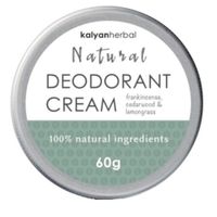 Kalyan Herbal Natural Deodorant Cream - Frankincense, Cedarwood & Lemongrass